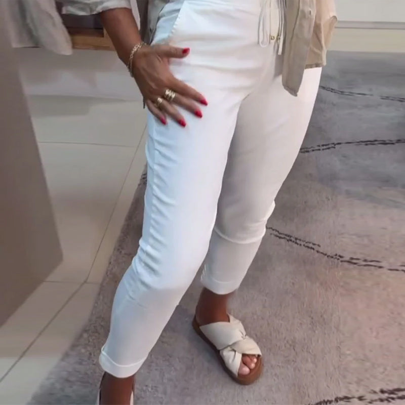 Drawstring Casual Pencil Pants