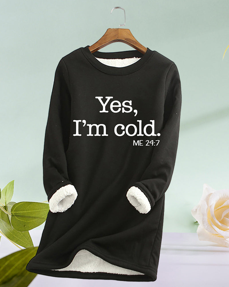 English Printed Pullover Sweatshirt