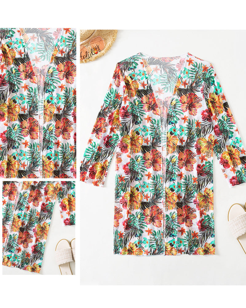 Floral Print Bikinis and Cover Up