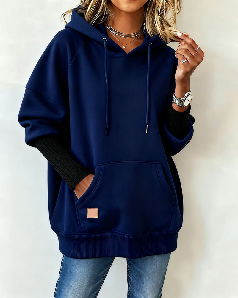 Loose Casual Hooded Sweatshirt
