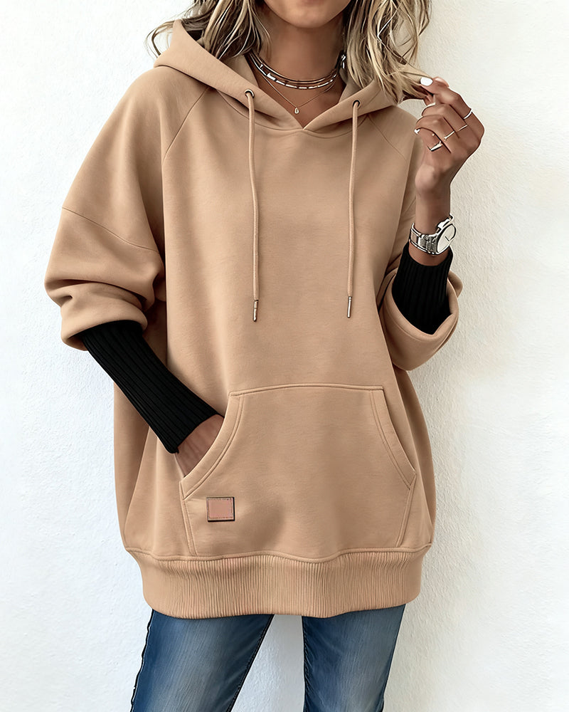 Loose Casual Hooded Sweatshirt