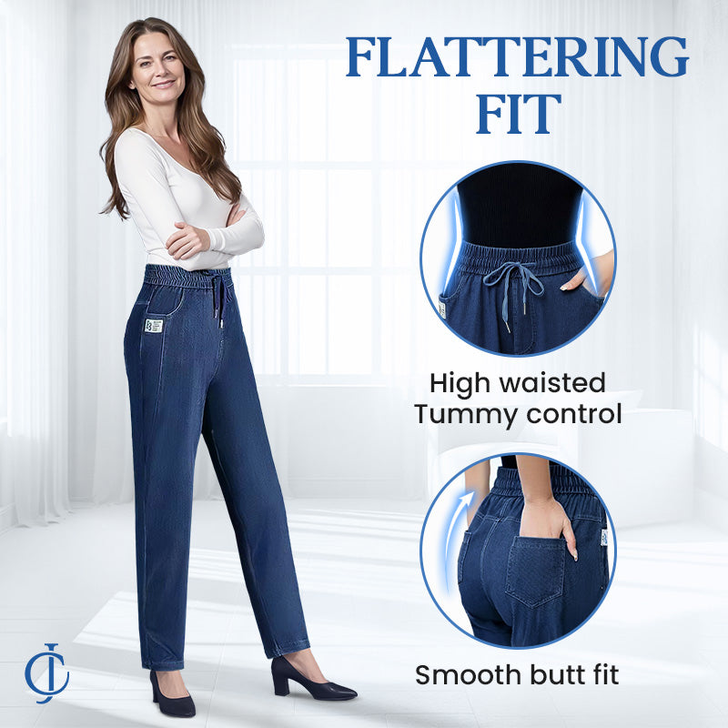 High Waist Ultra-Stretch Mom Jeans