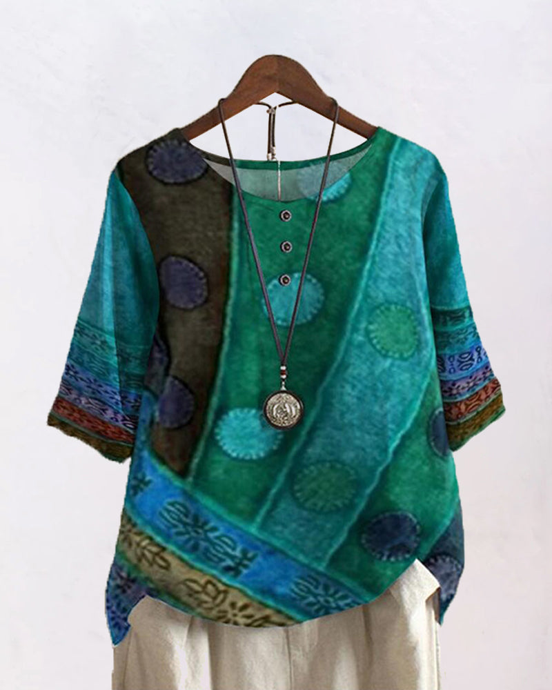 Casual top with half sleeve