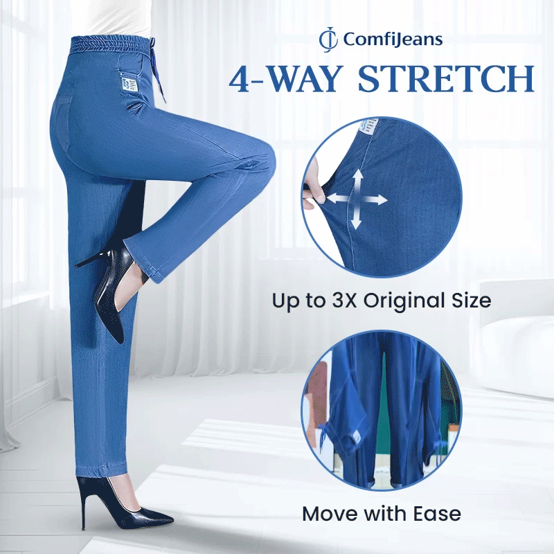 High Waist Ultra-Stretch Mom Jeans