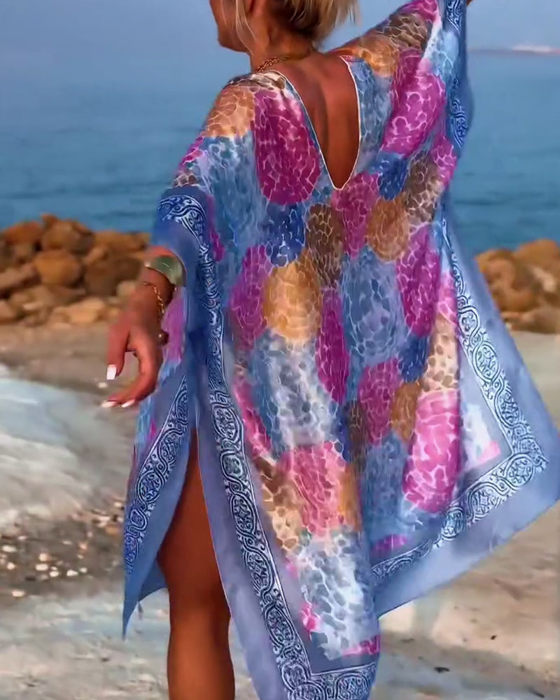 Resort Print Swimsuit Cover Up