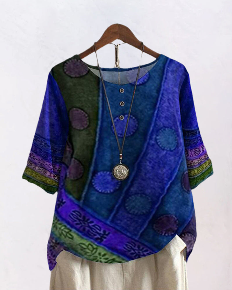 Casual top with half sleeve