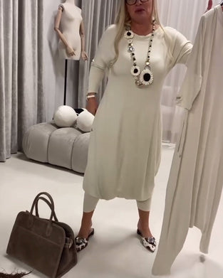 Solid Color Long Sleeve Casual Jumpsuit