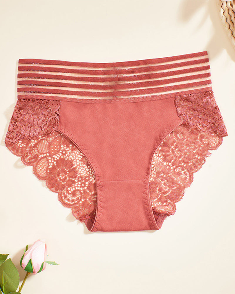 Wide Waist Lace Panties