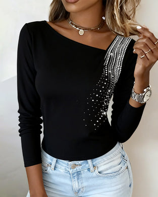 Printed Long Sleeve Top